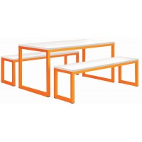 Cube Canteen Table and Bench Set