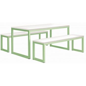 Cube Canteen Table and Bench Set