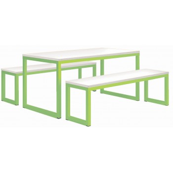 Cube Canteen Table and Bench Set