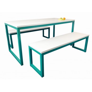 Cube Canteen Table and Bench Set