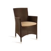 Mocha Outdoor Padded Armchair