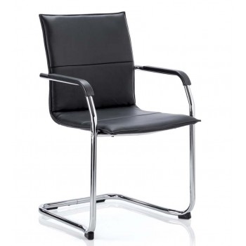 Echo Leather Cantilever Visitor Chair