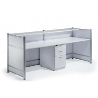 Gloss White Reception Desk