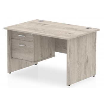 Impulse Panel End Office Desks with Drawers