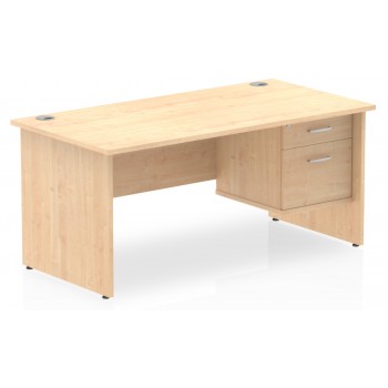 Impulse Panel End Office Desks with Drawers
