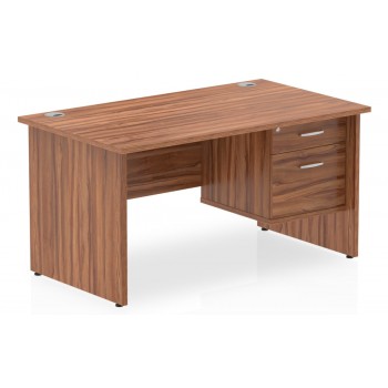 Impulse Panel End Office Desks with Drawers