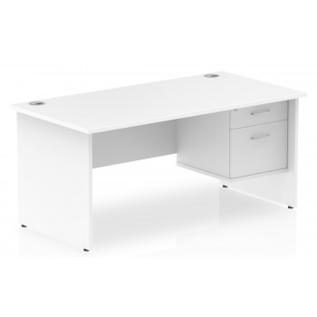 Impulse Panel End Office Desks with Drawers