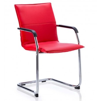 Echo Leather Cantilever Visitor Chair