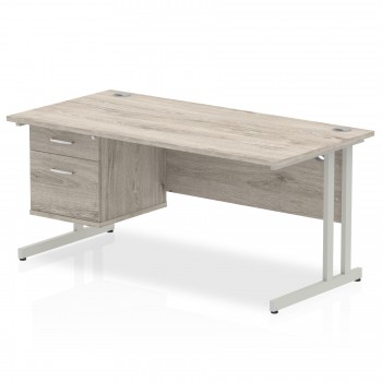 Impulse Cantilever Office Desk with Drawers