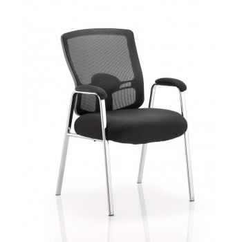 Portland Chrome Mesh Visitors Chair