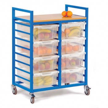 Mobile Deep Tray Storage Trolley