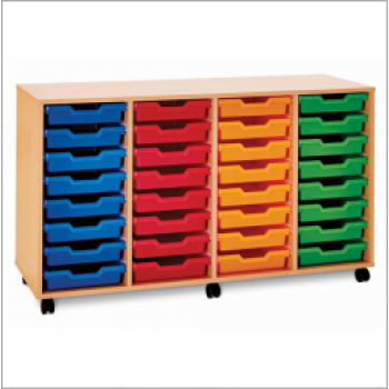 Pop Mobile 32 Shallow Tray Storage Unit