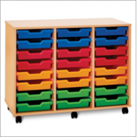 Pop Mobile 24 Shallow Tray Storage Unit