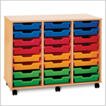 Pop Mobile 24 Shallow Tray Storage Unit Pop Mobile 24 Shallow Tray Storage Unit