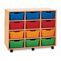 Pop Mobile 12 Deep Tray Storage Unit