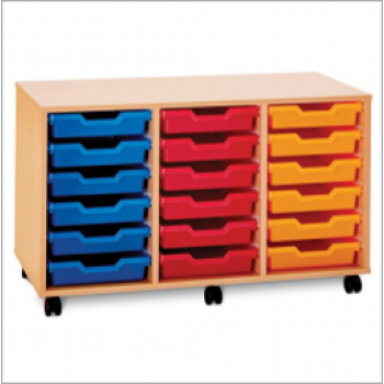 Pop Mobile 18 Shallow Tray Storage Unit