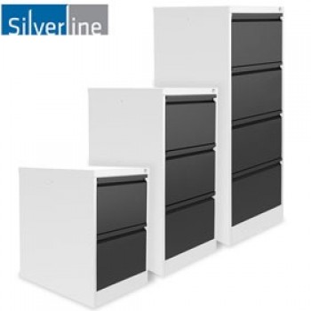 Silverline Two Tone M:Line Filing Cabinets
