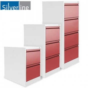 Silverline Two Tone M:Line Filing Cabinets