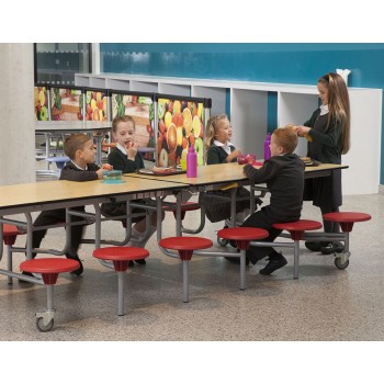 12 Seater Rectangular Mobile Folding Table Unit