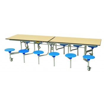 12 Seater Rectangular Mobile Folding Table Unit