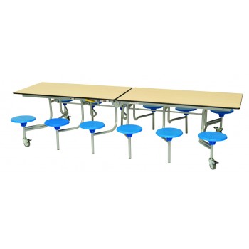 12 Seater Rectangular Mobile Folding Table Unit