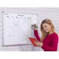 Aluminium Frame Month Planner Whiteboard
