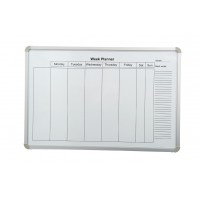 Aluminium Frame Weekly Planner Whiteboard