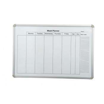 Aluminium Frame Weekly Planner Whiteboard