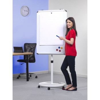 Mobile Round Base Writing Board Easel