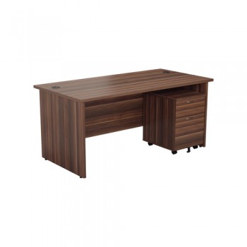 Panel Rectangular Desk and Pedestal Bundle