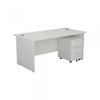 Panel Rectangular Desk and Pedestal Bundle