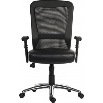 Breeze Leather Mesh Office Chair