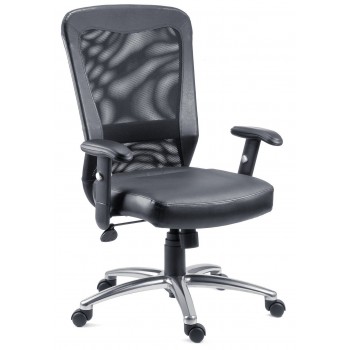 Breeze Leather Mesh Office Chair