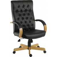 Warwick Noir Leather Managers Chair