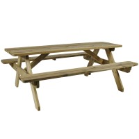 Hereford 8 Seat Wooden Picnic Bench