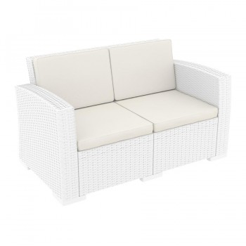 Monaco Cream 4 Piece Outdoor Sofa Set