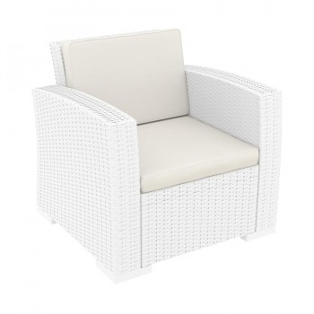 Monaco Cream 4 Piece Outdoor Sofa Set